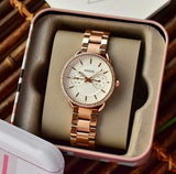 Fossil Tailor Rose Gold Dial Rose Gold Steel Strap Watch for Women - ES4264 Authentic Buy Shop Now