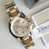Michael Kors Bradshaw Silver Dial Two Tone Steel Strap Watch for Women - MK5627 Authentic Buy Shop Now