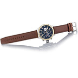 Tommy Hilfiger Sport Multifunction Blue Dial Brown Leather Strap Watch for Men - 1791137 Authentic Buy Shop Now