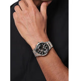 Emporio Armani Renato Chronograph Black Dial Two Tone Steel Strap Watch For Men - AR11165 Authentic Buy Shop Now