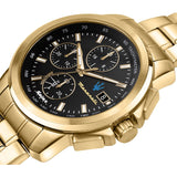 Maserati Successo Black Dial Gold Stainless Steel Watch For Men - R8873645002 Authentic Buy Shop Now