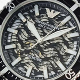 Emporio Armani Meccanico Automatic Black Dial Black Silicone Strap Watch For Men - AR60062 Authentic Buy Shop Now