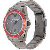 Emporio Armani Sigma Quartz Grey Dial Grey Steel Strap Watch For Men - AR11178 Authentic Buy Shop Now