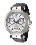Versace Aion Chronograph White Dial Brown Leather Strap Watch for Men - VBR010017 Authentic Buy Shop Now