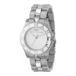 Marc Jacobs Blade White Dial Silver Steel Strap Watch for Women - MBM3048 Authentic Buy Shop Now