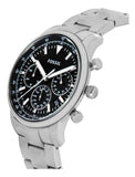 Fossil Goodwin Chronograph Black Dial Silver Steel Strap Watch for Men - FS5412 Authentic Buy Shop Now