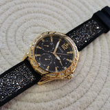 Guess Swirl Quartz Black Dial Black Silicone Strap Watch for Women - W1096L3 Authentic Buy Shop Now