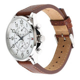 Tommy Hilfiger Dean Quartz Multifunction White Dial Brown Leather Strap Watch for Men - 1791274 Authentic Buy Shop Now