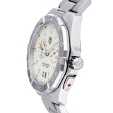 Tag Heuer Aquaracer Chronograph White Dial Silver Steel Strap Watch for Men - WAY111Y.BA0928 Authentic Buy Shop Now
