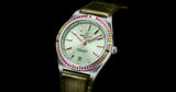 Breitling Chronomat Automatic 36 South Sea Green Dial Green Leather Strap Watch for Women - A10380611L1P1 Authentic Buy Shop Now
