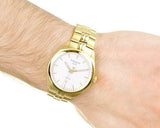 Tissot T Classic PR 100 Quartz White Dial Gold Steel Strap Watch for Men - T101.410.33.031.00 Authentic Buy Shop Now