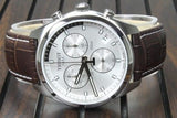 Tissot PR 100 Chronograph Silver Dial Brown Leather Strap Watch for Men - T101.417.16.031.00 Authentic Buy Shop Now