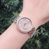 Michael Kors Darci Rose Gold Dial Silver Steel Strap Watch for Women - MK3446 Authentic Buy Shop Now