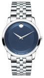 Movado Museum Classic Blue Dial Silver Steel Strap Watch for Men - 606982 Authentic Buy Shop Now