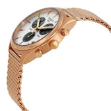 Tissot T Classic PR 100 Chronograph Silver Dial Rose Gold Mesh Bracelet Watch For Men - T101.417.33.031.01 Authentic Buy Shop Now
