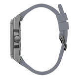Guess Legacy Grey Dial Grey Silicone Strap Watch For Men - W1048G1 Authentic Buy Shop Now