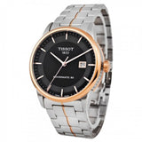 Tissot Luxury Powermatic 80 Black Dial Silver Steel Strap Watch For Men - T086.407.22.051.00 Authentic Buy Shop Now