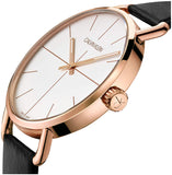 Calvin Klein Posh Silver Dial Brown Leather Strap Watch for Men - K8Q316G6 Authentic Buy Shop Now