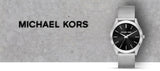 Michael Kors Slim Runway Analog Black Dial Silver Mesh Bracelet Watch For Men - MK8606 Authentic Buy Shop Now