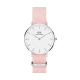 Daniel Wellington Classic Petite Rosewater White Dial Pink NATO Strap Watch For Women - DW001000318 Authentic Buy Shop Now