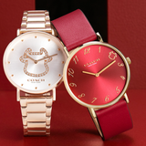 Coach Perry White Dial Rose Gold Steel Strap Watch for Women - 14503708 Authentic Buy Shop Now