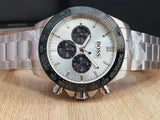 Hugo Boss Ikon White Dial Silver Steel Strap Watch for Men - 1512964 Authentic Buy Shop Now