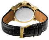 Guess Rigor Analog Black Dial Black Leather Strap Watch For Men - W0040G4 Authentic Buy Shop Now
