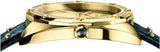 Versace Shadov Quartz Gold Dial Black Leather Strap Watch for Women - VEBM01118 Authentic Buy Shop Now