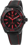 Tag Heuer Aquaracer Caliber 5 Black Dial Black Nylon Strap Watch for Men - WAY208A.FC6381 Authentic Buy Shop Now