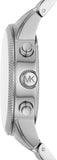Michael Kors Hutton Chronograph Blue Dial Blue Steel Strap Watch For Men - MK8952 Authentic Buy Shop Now