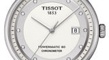 Tissot T Classic Luxury Powermatic 80 White Dial Silver Steel Strap Watch For Men - T086.408.11.016.00 Authentic Buy Shop Now