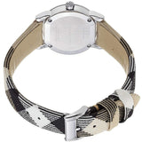 Burberry The City Nova White Dial Checked Brown Leather Strap Watch for Men - BU9357 Authentic Buy Shop Now