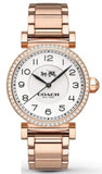 Coach Madison White Dial Rose Gold Steel Strap Watch for Women - 14502398 Authentic Buy Shop Now