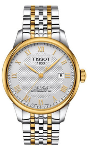 Tissot Le Locle Powermatic 80 Silver Dial Two Tone Steel Strap Watch For Men - T006.407.22.033.01 Authentic Buy Shop Now