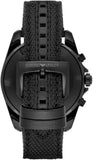 Emporio Armani Sigma Chronograph Black Dial Black Leather Strap Watch For Men - AR6131 Authentic Buy Shop Now