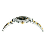 Versace V-Motif Black Dial Two Tone Steel Strap Watch for Women - VERE00518 Authentic Buy Shop Now