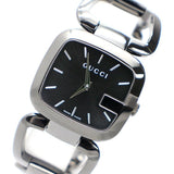 Gucci G Gucci Black Dial Silver Steel Strap Watch For Women - YA125407 Authentic Buy Shop Now