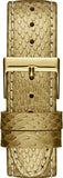 Guess Limelight Quartz Gold Dial Gold Leather Strap Watch For Women - W0775L13 Authentic Buy Shop Now