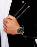 Fossil Grant Chronograph Black Dial Black Leather Strap Watch for Men - FS4812 Authentic Buy Shop Now