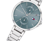 Tommy Hilfiger Angela Blue Dial Silver Steel Strap Watch for Women - 1782126 Authentic Buy Shop Now
