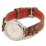 Coach Delancey White Dial Floral Brown Leather Strap Watch for Women - 14502761 Authentic Buy Shop Now