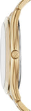 Michael Kors Slim Runway Quartz Black Dial Gold Steel Strap Watch For Men - MK8621 Authentic Buy Shop Now