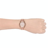 Michael Kors Bradshaw Chronograph Pink Dial Two Tone Steel Strap Watch For Women - MK6830 Authentic Buy Shop Now