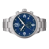 Tissot T Sport Chrono XL Chronograph Blue Dial Silver Steel Strap Watch For Men - T116.617.11.047.00 Authentic Buy Shop Now