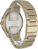 Armani Exchange Hampton Chronograph Black Dial Gold Steel Strap Watch For Men - AX2122 Authentic Buy Shop Now