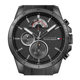 Tommy Hilfiger Decker Black Dial Black Rubber Strap Watch for Men - 1791352 Authentic Buy Shop Now