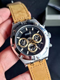 Guess Continental Multifunction Black Dial Brown Leather Strap Watch for Men - GW0262G1 Authentic Buy Shop Now