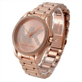 Michael Kors Bradshaw Quartz Rose Gold Dial Rose Gold Steel Strap Watch For Women - MK6556 Authentic Buy Shop Now