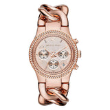 Michael Kors Runway Rose Gold Dial Rose Gold Steel Strap Watch for Women - MK3247 Authentic Buy Shop Now