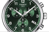 Tissot Chrono XL Classic Green Dial Silver Steel Strap Watch for Men - T116.617.11.092.00 Authentic Buy Shop Now